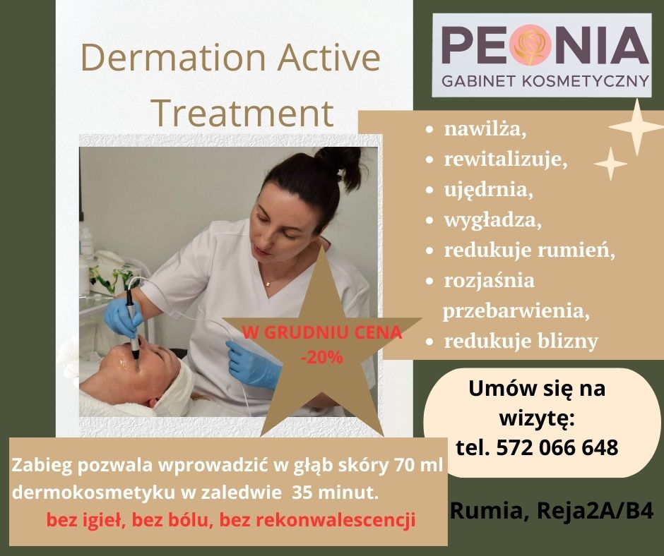 Zabiegi Dermation Active Treatment 20% taniej w miesiącu grudniu br.